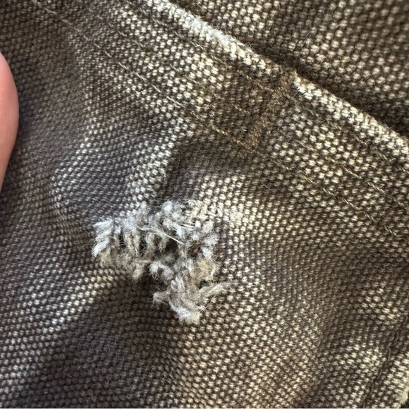 Carhartt Duck Canvas Jacket Sherpa Lined Hoodie L - Picture 14 of 14